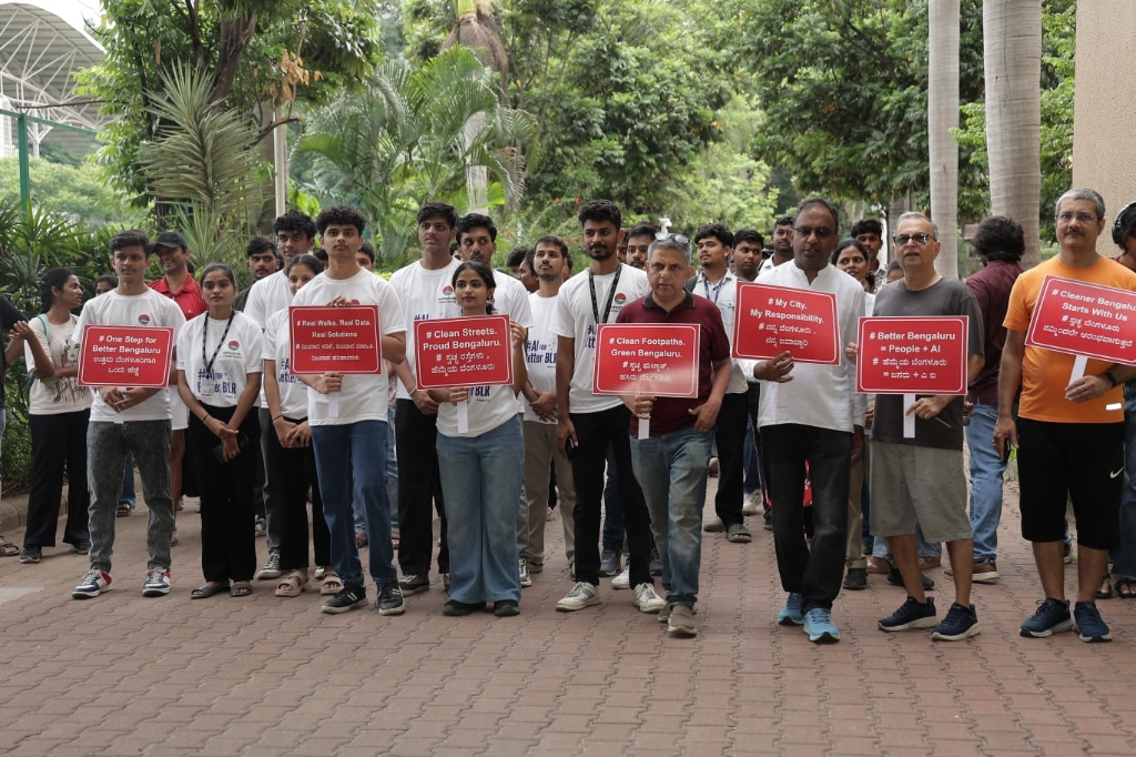 #AI4BetterBLR Walkathon Placards